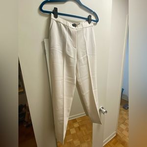 Theory Cream Cropped Dress Pants